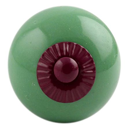 Solid Pea Green Purple Fitting Ceramic Knob